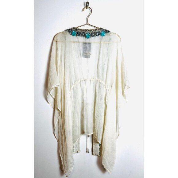 Beloved Star Swim Cover Up Beaded White Small - Picture 7 of 8